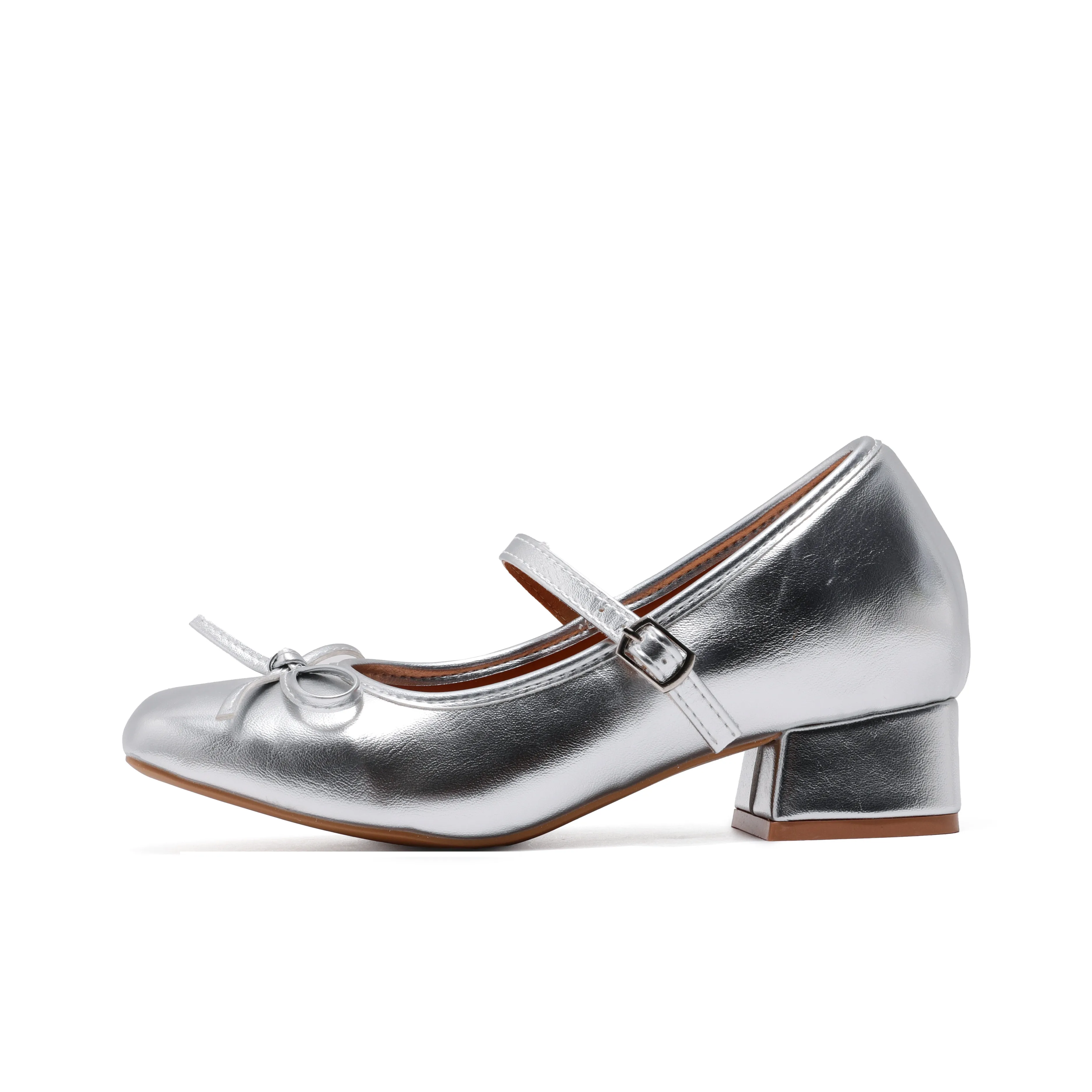 DANGLIANG Милый и симпатичный Мягкий стиль Elegant Elegance Fashion Versatile Туфли Мэри Джейн с грубым каблуком 5 см