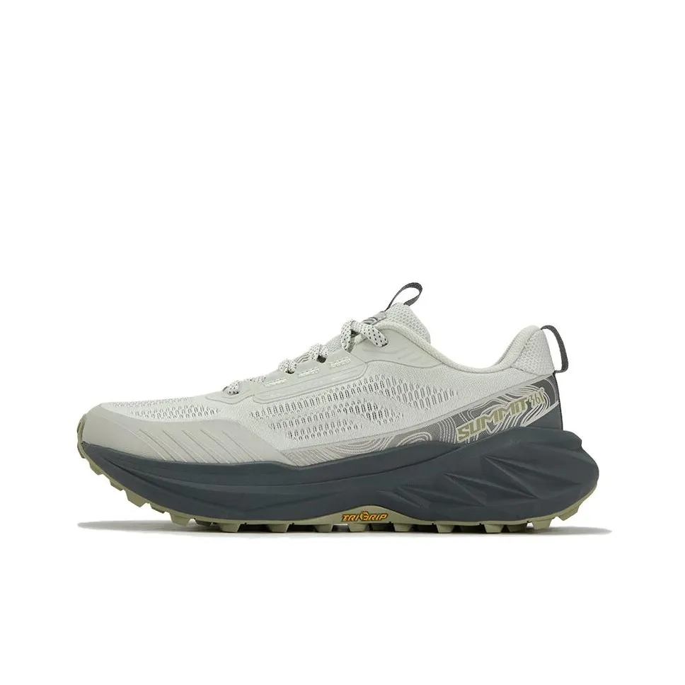 361° YuShan 3 Устойчивый к истиранию Дышащий Отскок Низкий Топ Альпинистская Обувь Мужская Антарктический Серый Дымчатый Серый