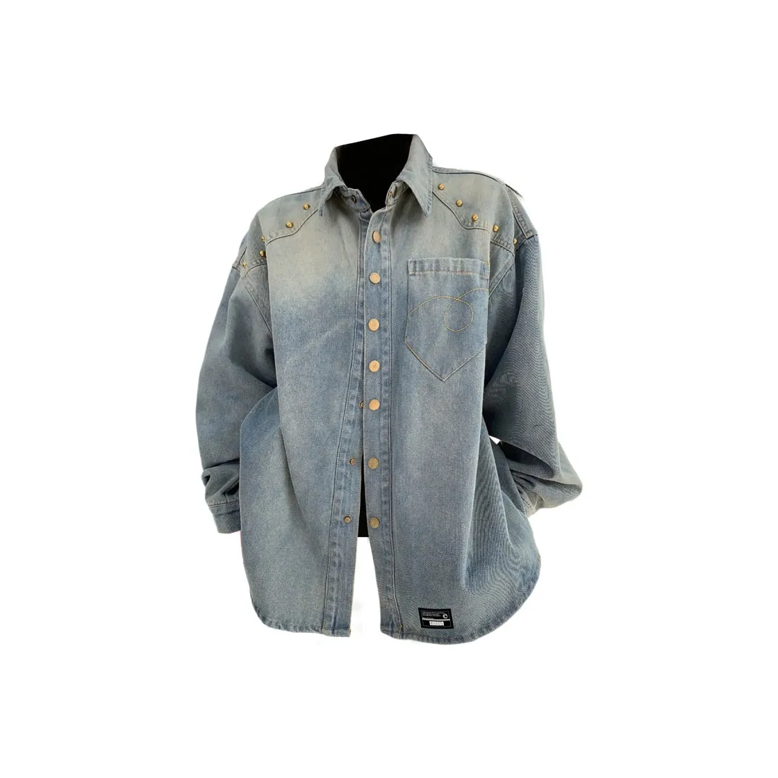 COMOWA Синий [Съемный] Унисекс Джинсовые куртки