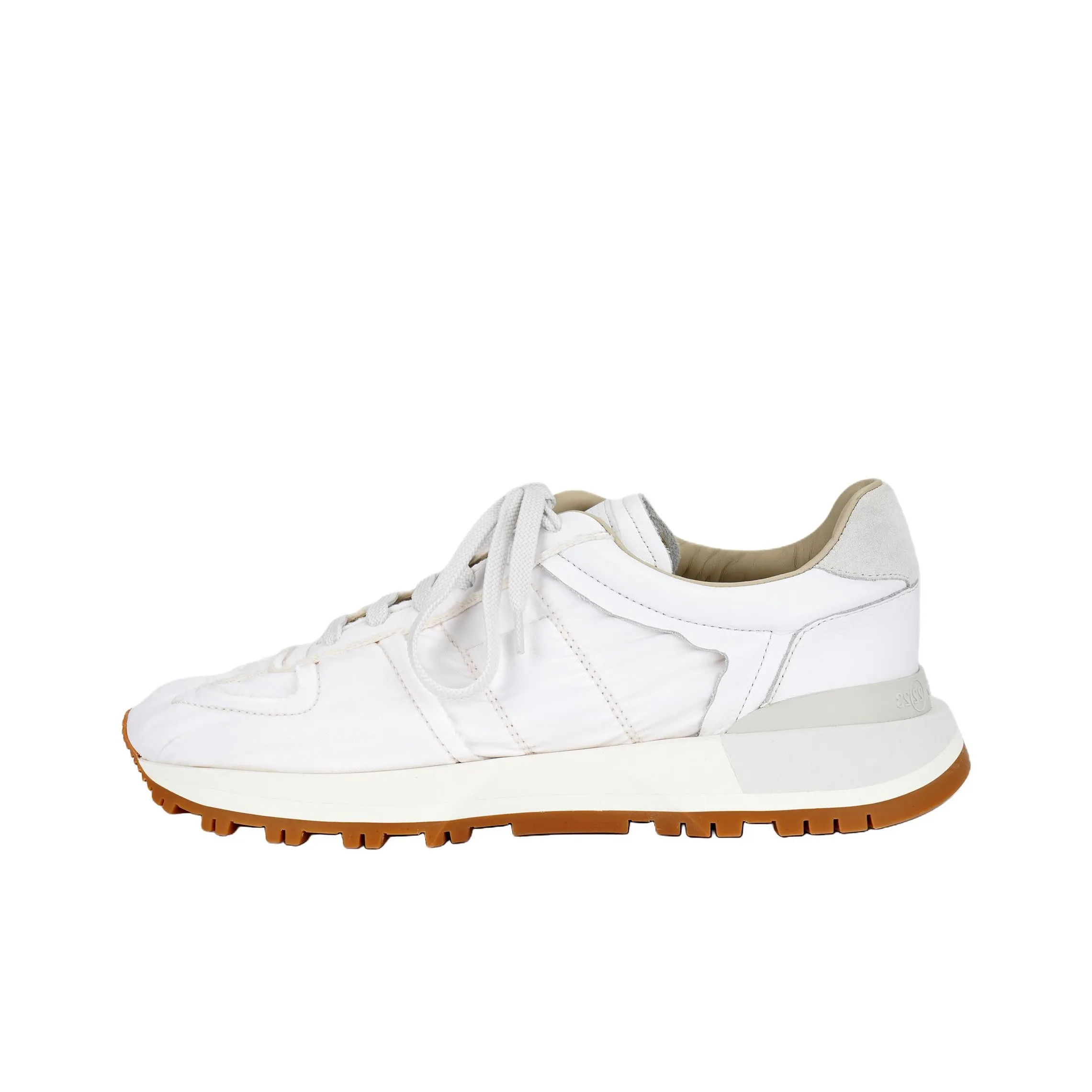 Maison Margiela Panelled Lace Up Sneakers