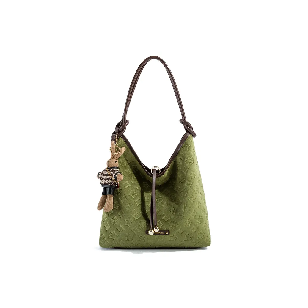 CentarlKatty ПУ (полиуретан) Сумка через плечо Стандартная Женская Тисненая Зеленая