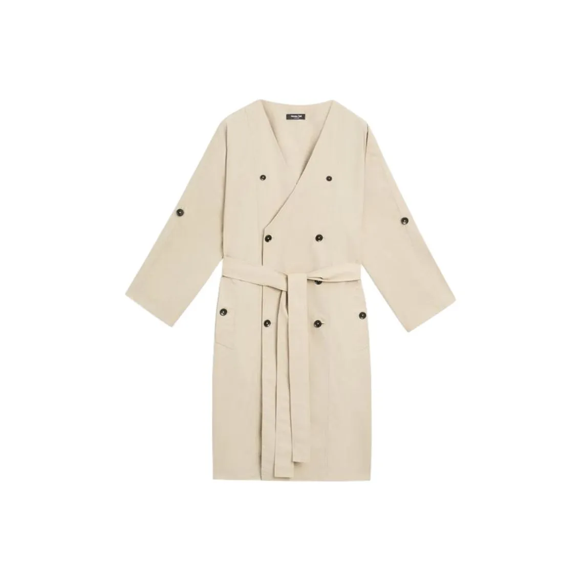 Massimo Dutti Длинное платье с длинными рукавами женское