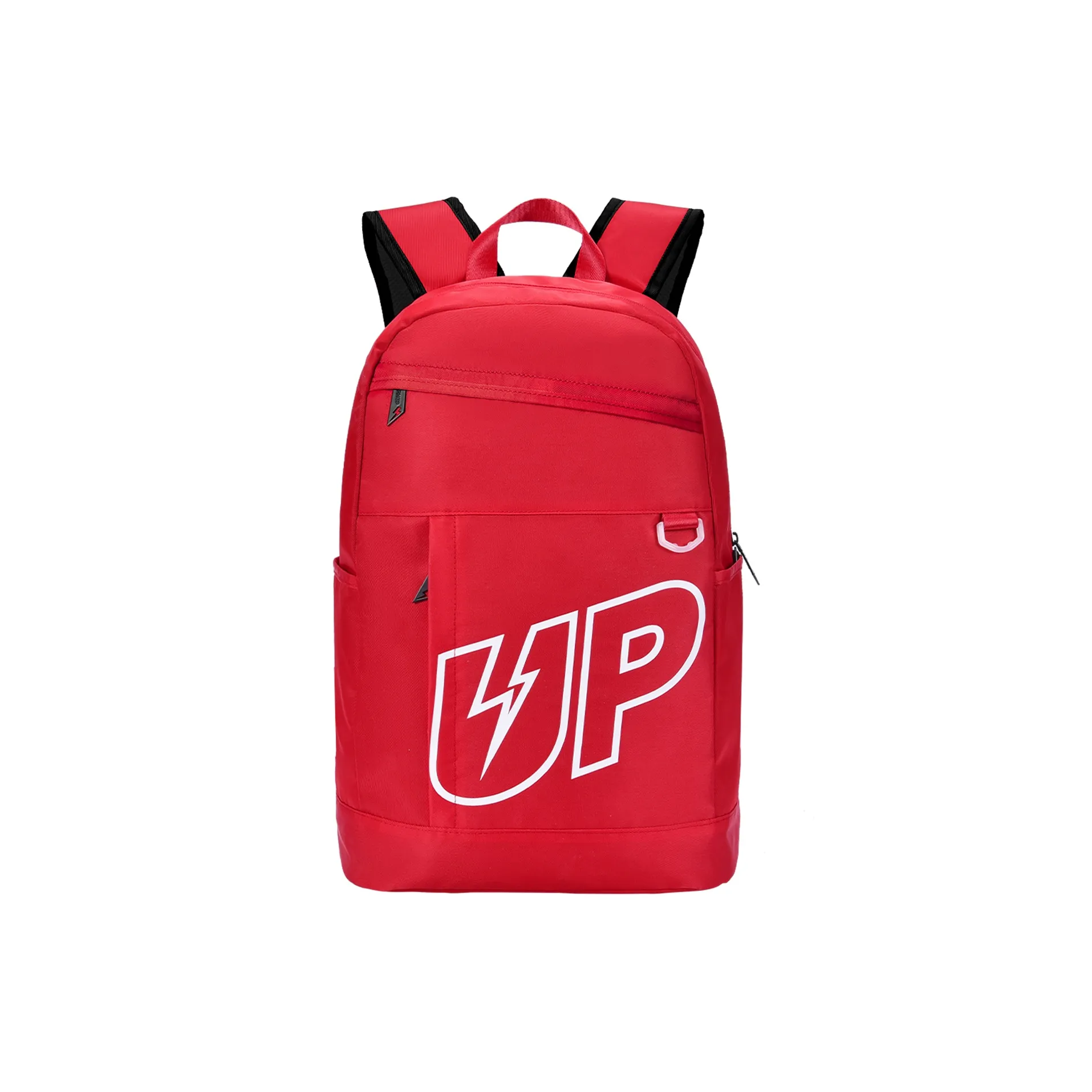 TURN UP Nylon Laptop Bag For Middle And High School Students Large Size Unisex Red