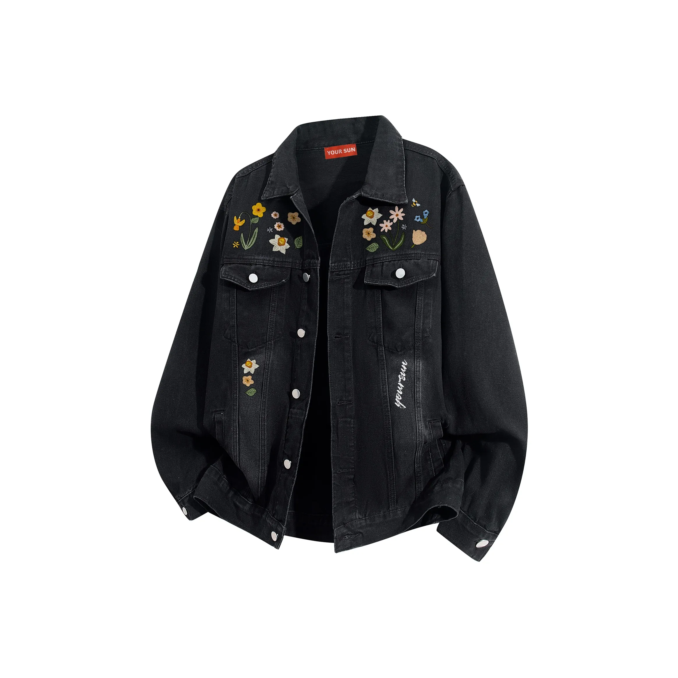 Удобный и освежающий джинсовый кардиган унисекс