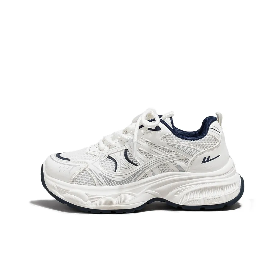 Warrior Высота Увеличивающая Устойчивый к Износу Легкий And Дышащий Низкий Топ Кроссовки с Толстой Подошвой Женские