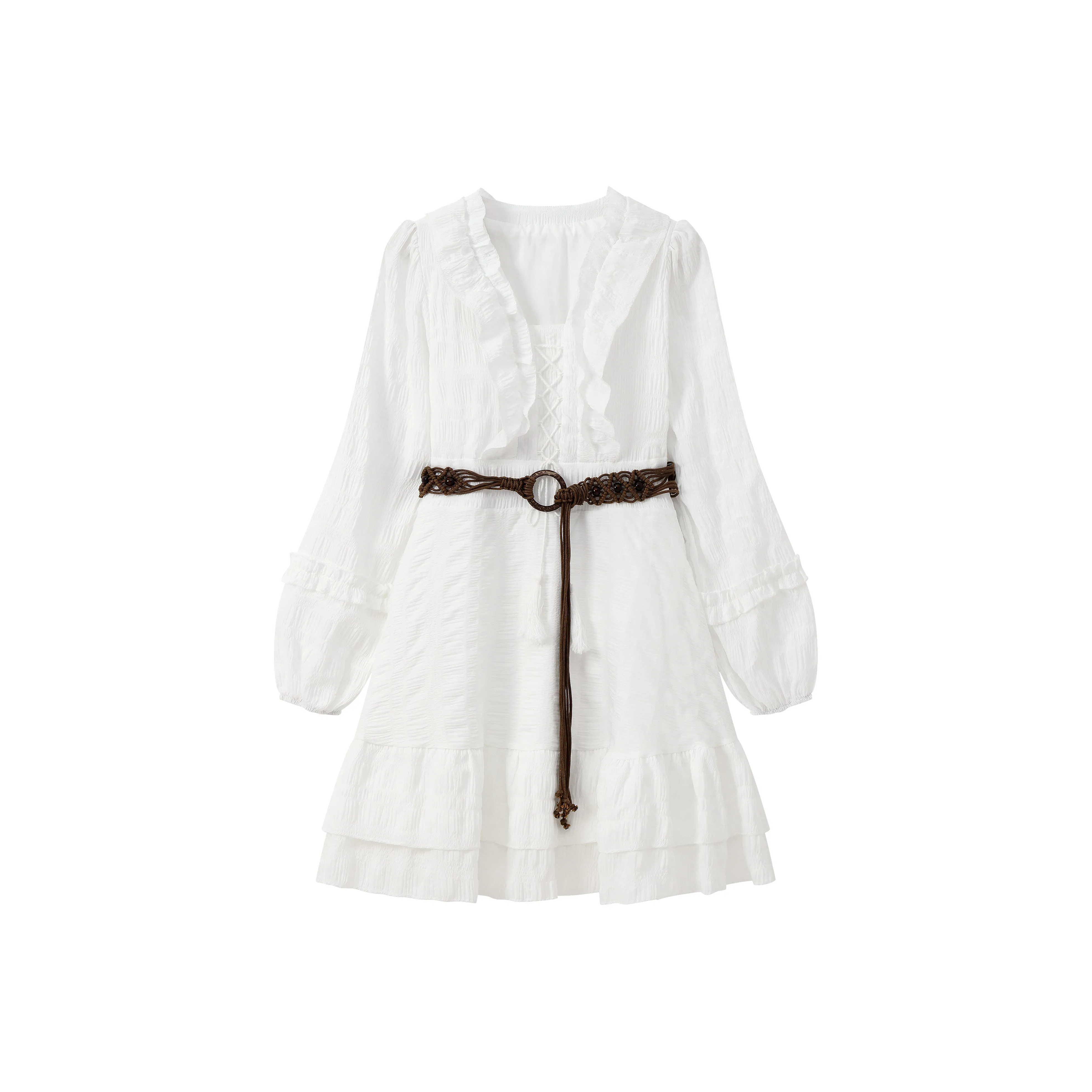 YAUH Длинное платье с длинными рукавами женское