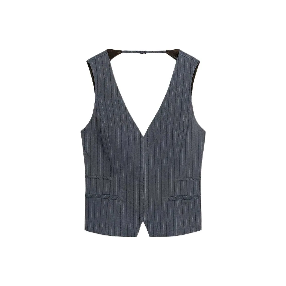 ZARA Синие/Серые Женские Жилеты