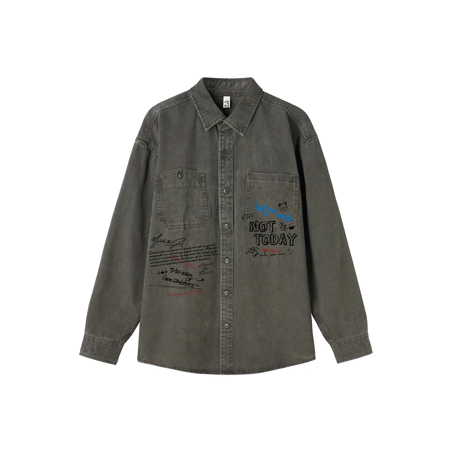 EPTISON Армейский зеленый Унисекс Рубашки