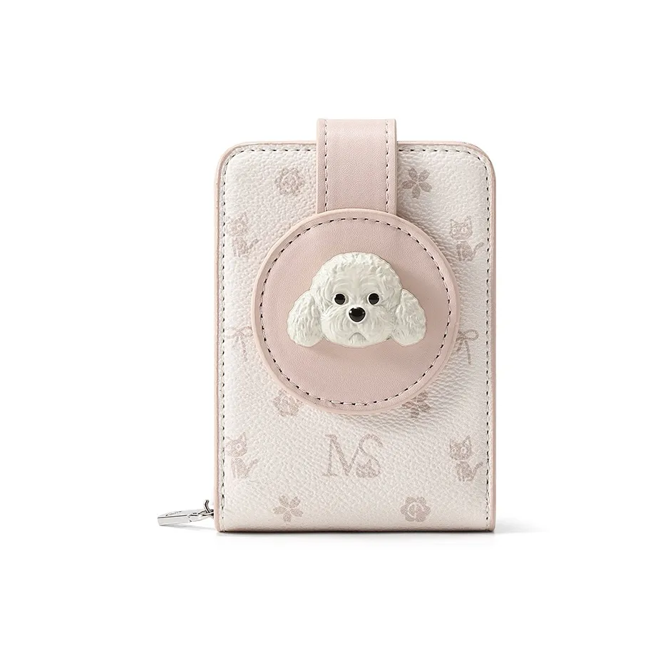 MashaLanti PVC Синтетическая кожа Картхолдер Женский Светло-розовый