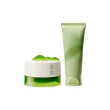 2종 세트: Qinghuan Cleansing 석고 100ml + Qinghuan Cleansing 폼 80g