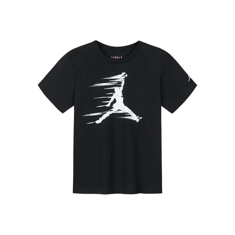 Джордан T Рубашка Глубокий Черный Подростки