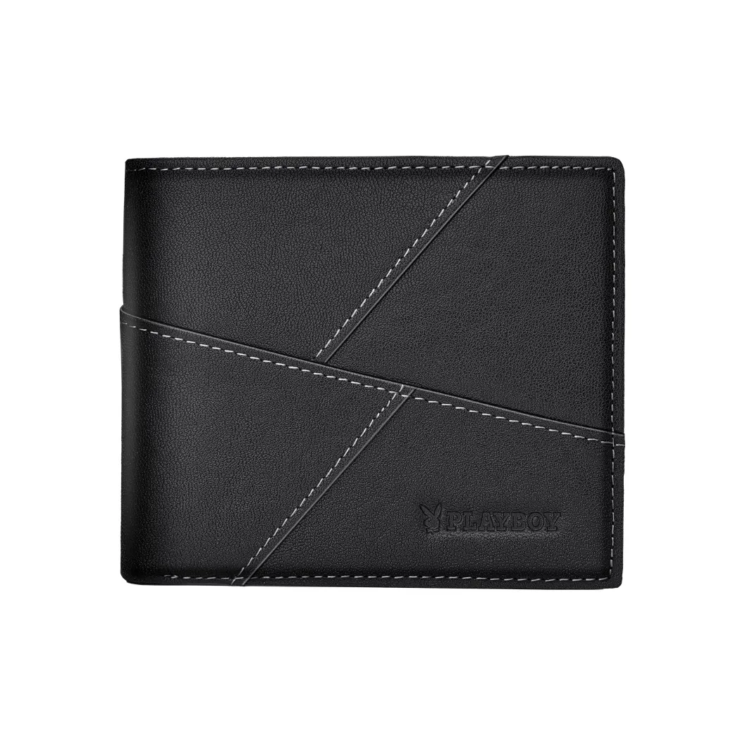 PLAYBOY Collaboration Кошелек из коровьей кожи Мужской Черный