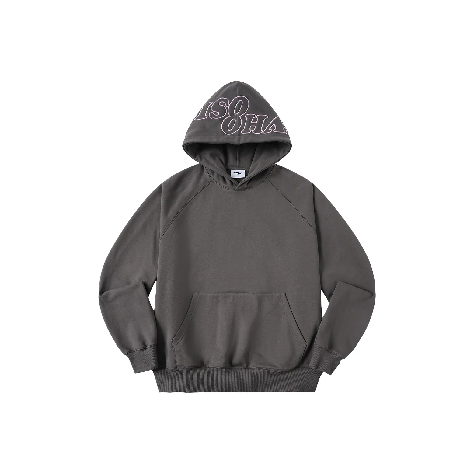 WHOOSIS Серый Розовый Унисекс Свитшоты