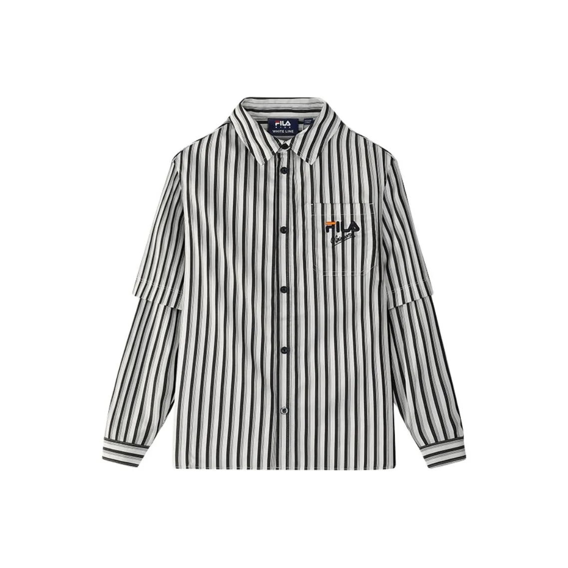 FILA Полный принт Za Унисекс Повседневные Рубашки
