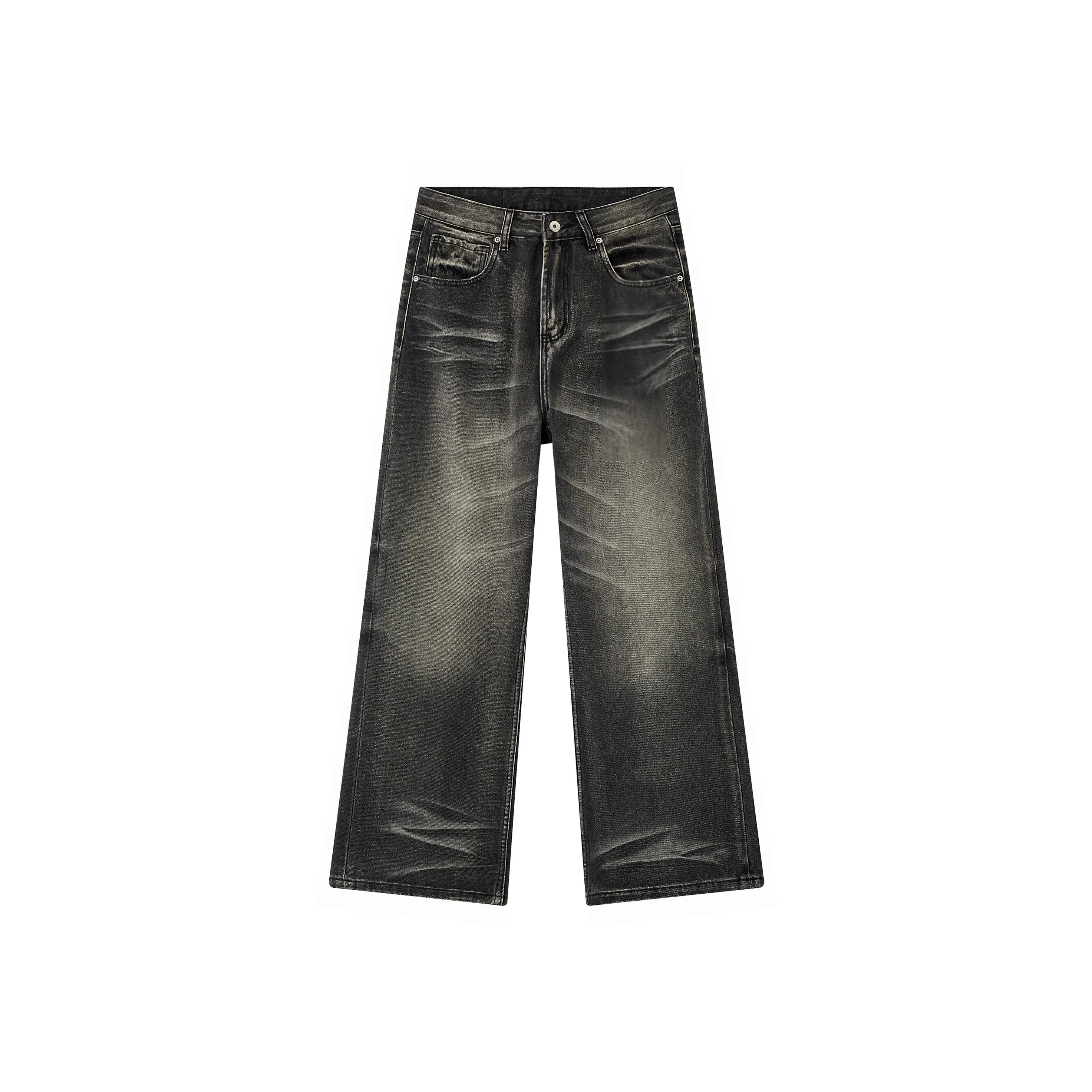 J.F.U Черный Серый Мужские Джинсы