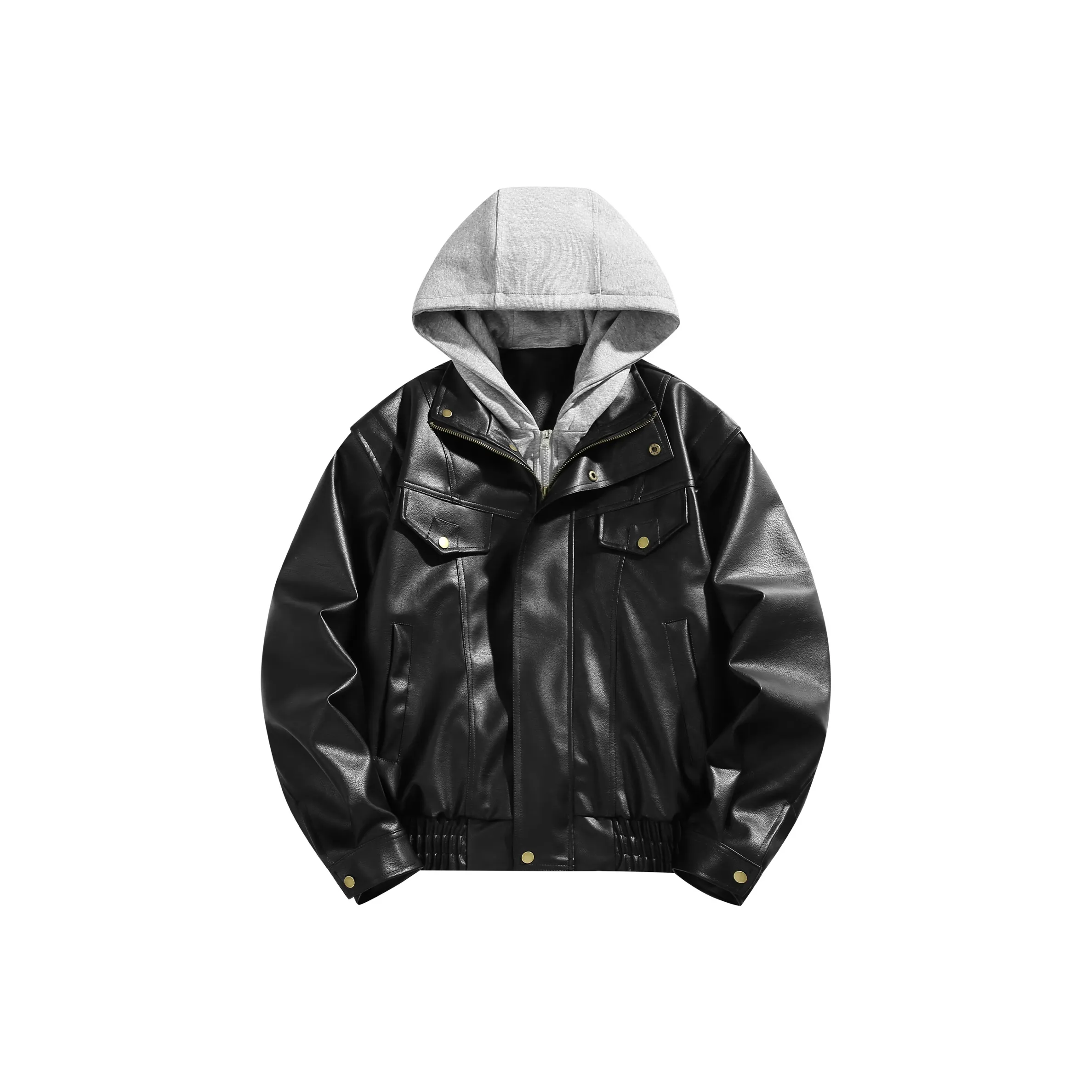 PICCA Черный Унисекс Кожаные куртки