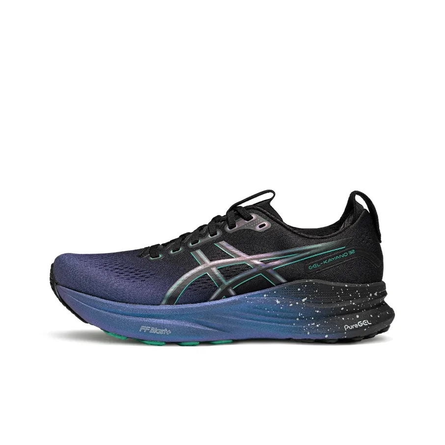 ASICS Gel KAYANO 32 Устойчивый к истиранию Низкий Топ FF BLAST PLUS Марафон Беговые кроссовки Мужские Черный Зеленый