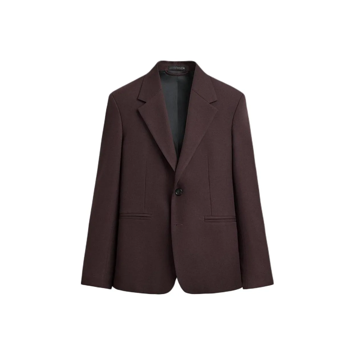 ZARA Бордовый Красный Мужской Деловой Костюм