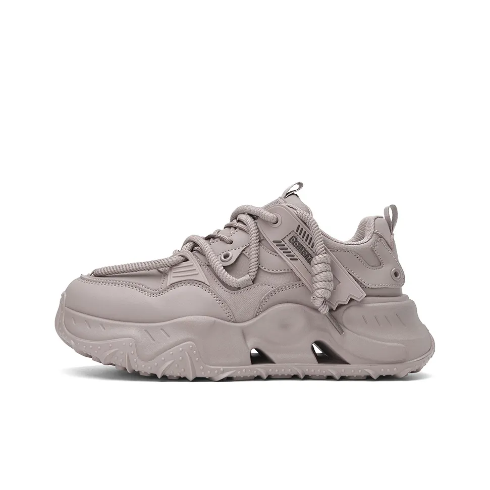 DoraemonA Низкий топ толстая подошва кроссовки мужские