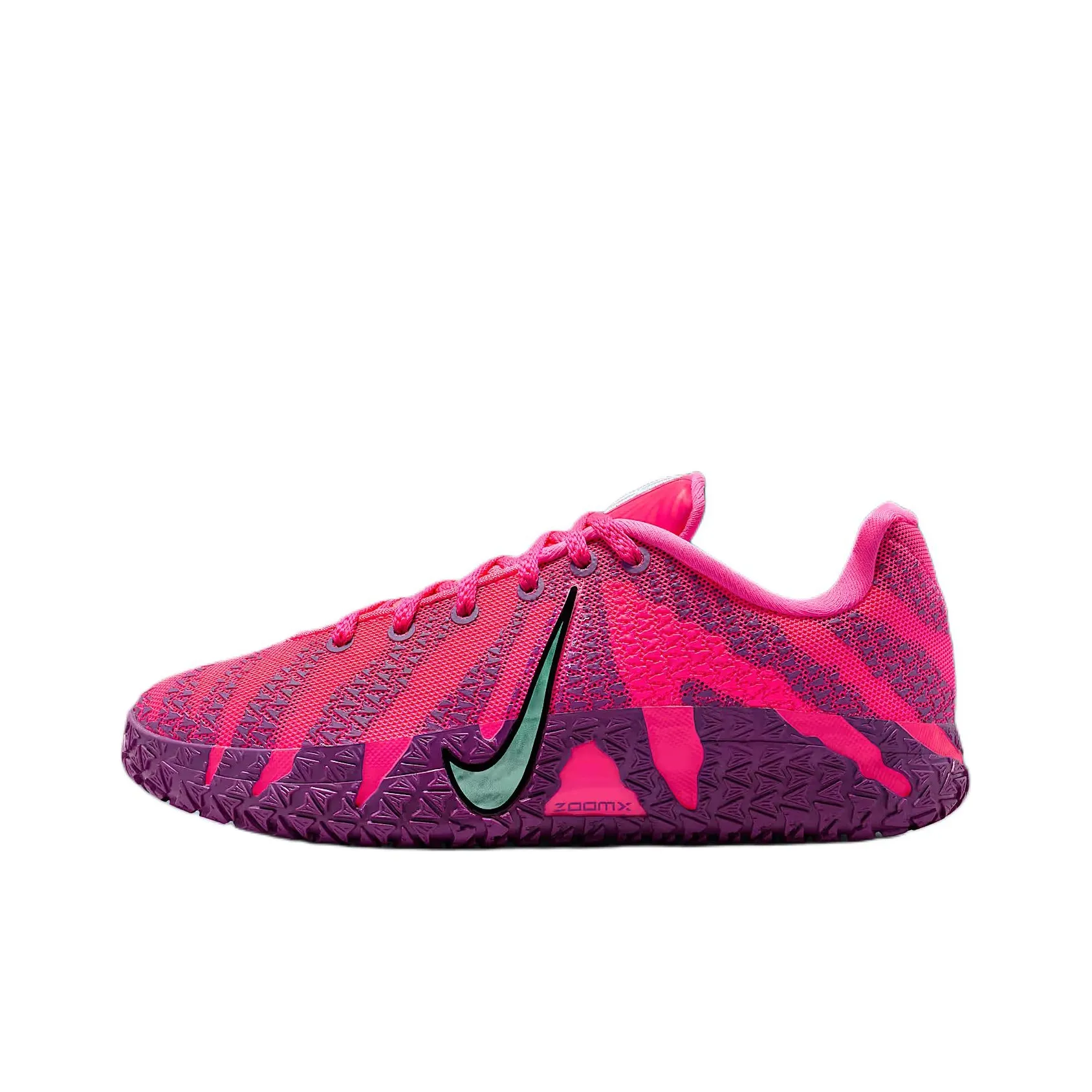Nike Slip-resistant Abrasion-resistant Low Top Children's Basketball Shoes Super Pink Purple Black Teenagers Найк Slip-resistant Abrasion-resistant Низкий топ Детские баскетбольные кроссовки Супер Розовый Фиолетовый Черный Подростки