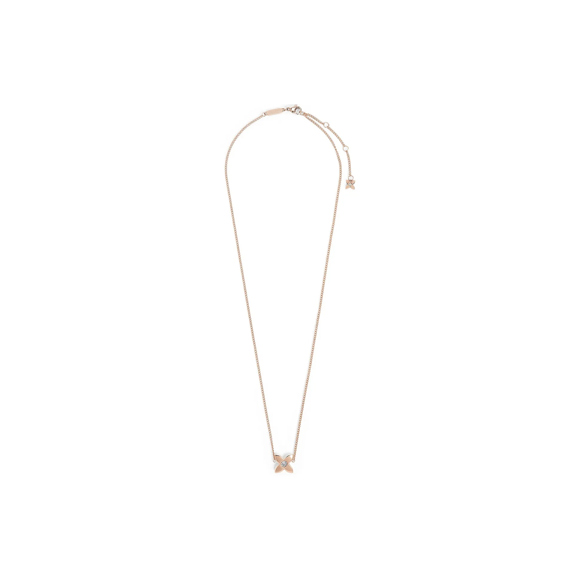 CHARLES KEITH Ожерелья из нержавеющей стали искусственного кристала Женские Розовое золото Серебряный