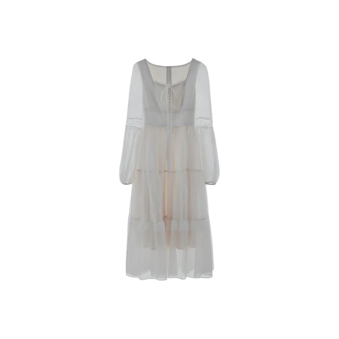 Icicofficial Длинное платье с длинными рукавами женское