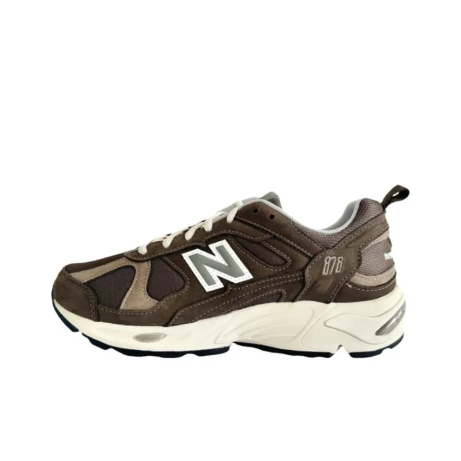 New Balance NB 878 Амортизация Дышащий Устойчивый к истиранию Низкий Верх Casual Унисекс Коричневый