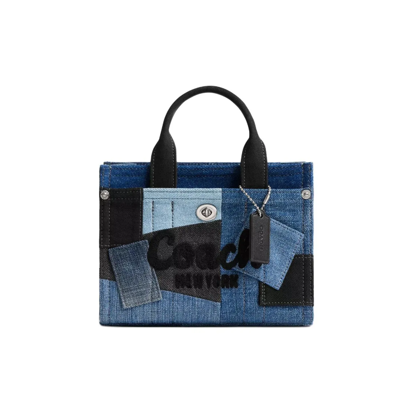 COACH Cargo Denim Tote Bag Shopping Bag Handbag Small Women's Blue COACH Cargo Деним Сумка-тоут Сумка для покупок Сумка Маленькая Женская Синяя