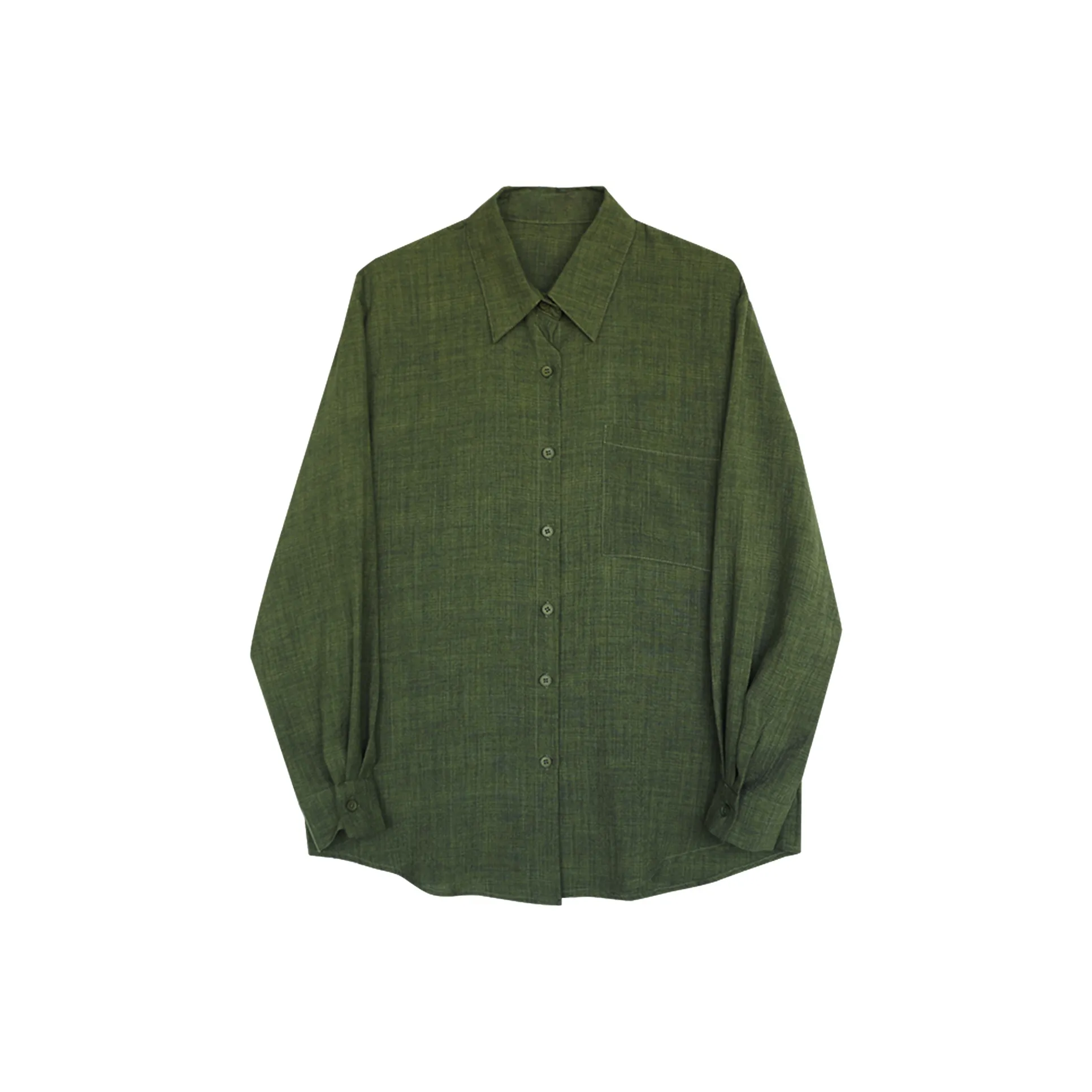 AURORA DIARY Зеленый Женские Рубашки