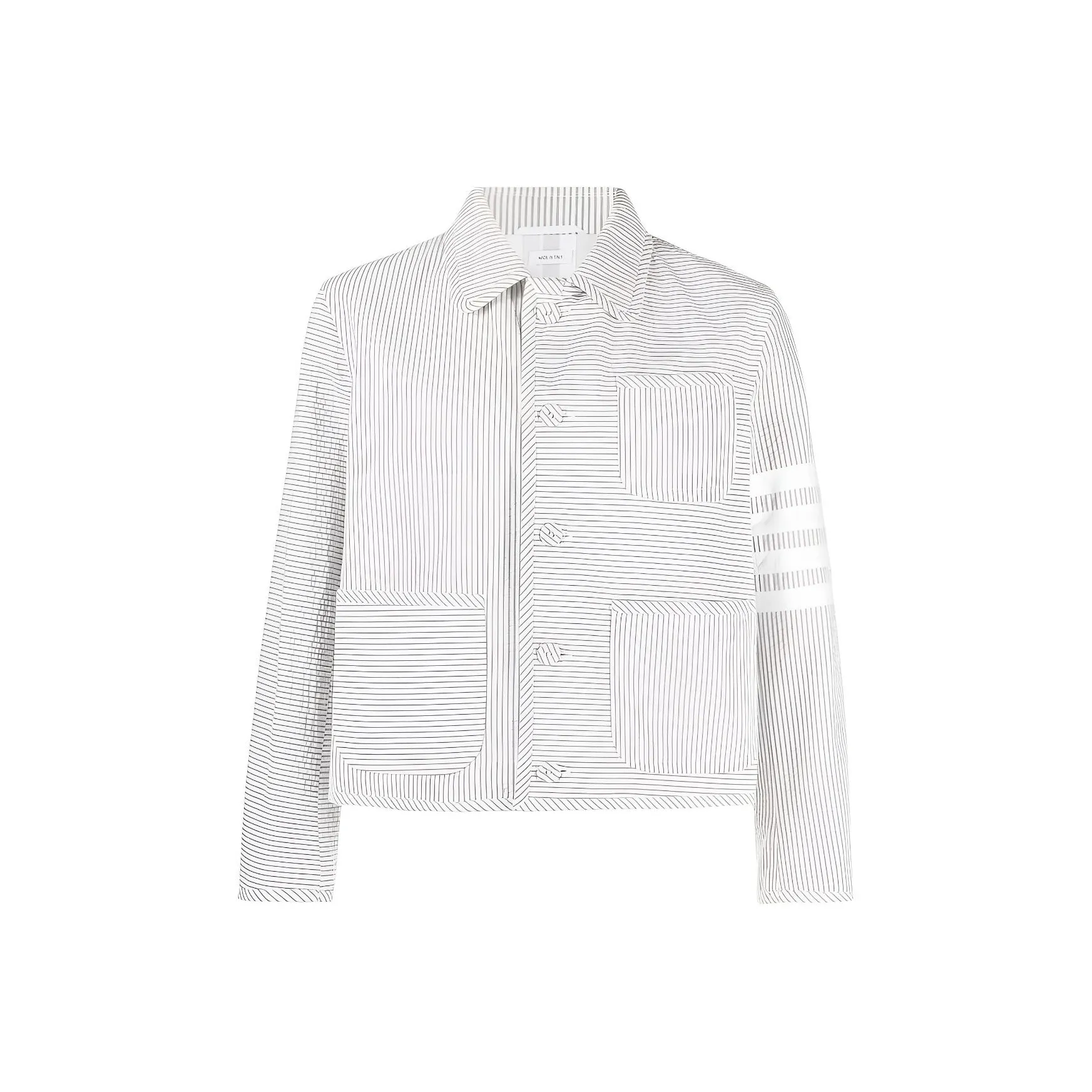 THOM BROWNE Unconstructed 4 Bar Seersucker Jacket