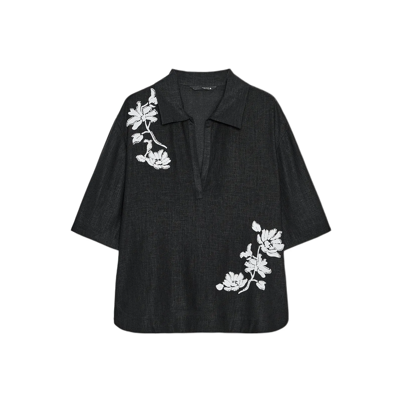 ZARA ZW Series Черные/Белые Женские Рубашки