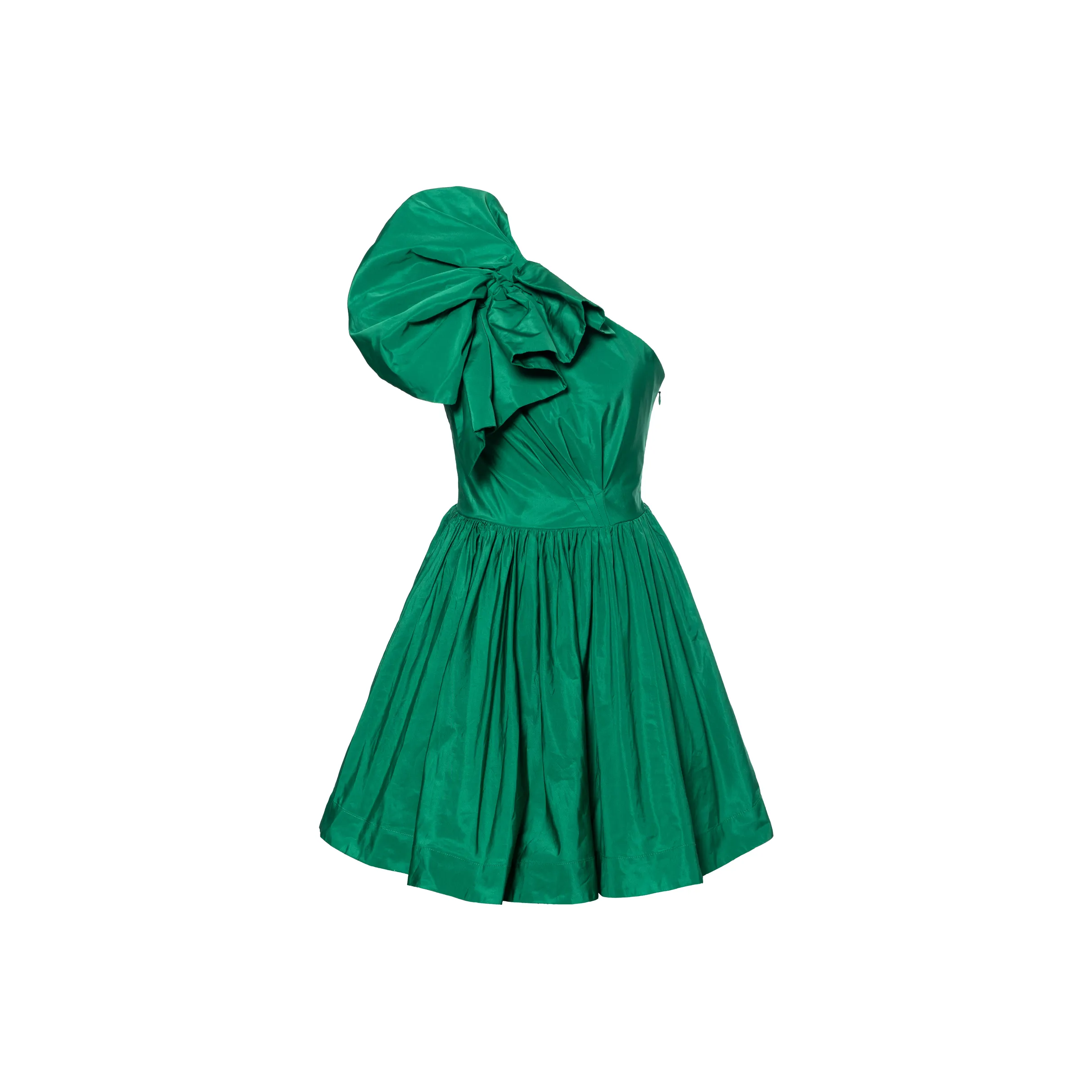 PINKO One Shoulder Taffeta Mini Dress