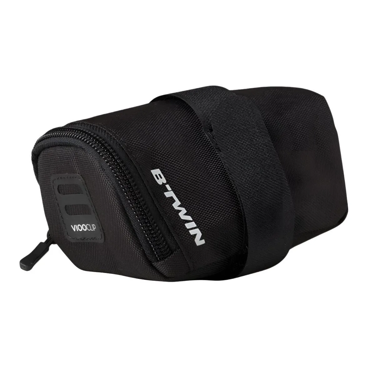 DECATHLON Cycling Bag, Bicycle Saddle Bag Portable Style Unisex Black