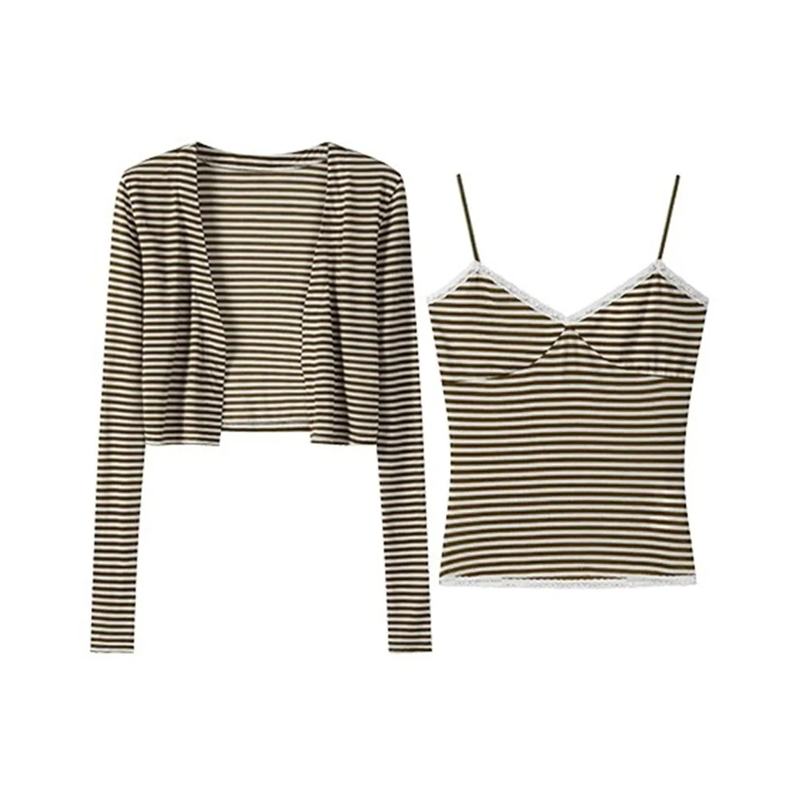 COVER TIME Коричневый Комплекты Женская Повседневная Одежда