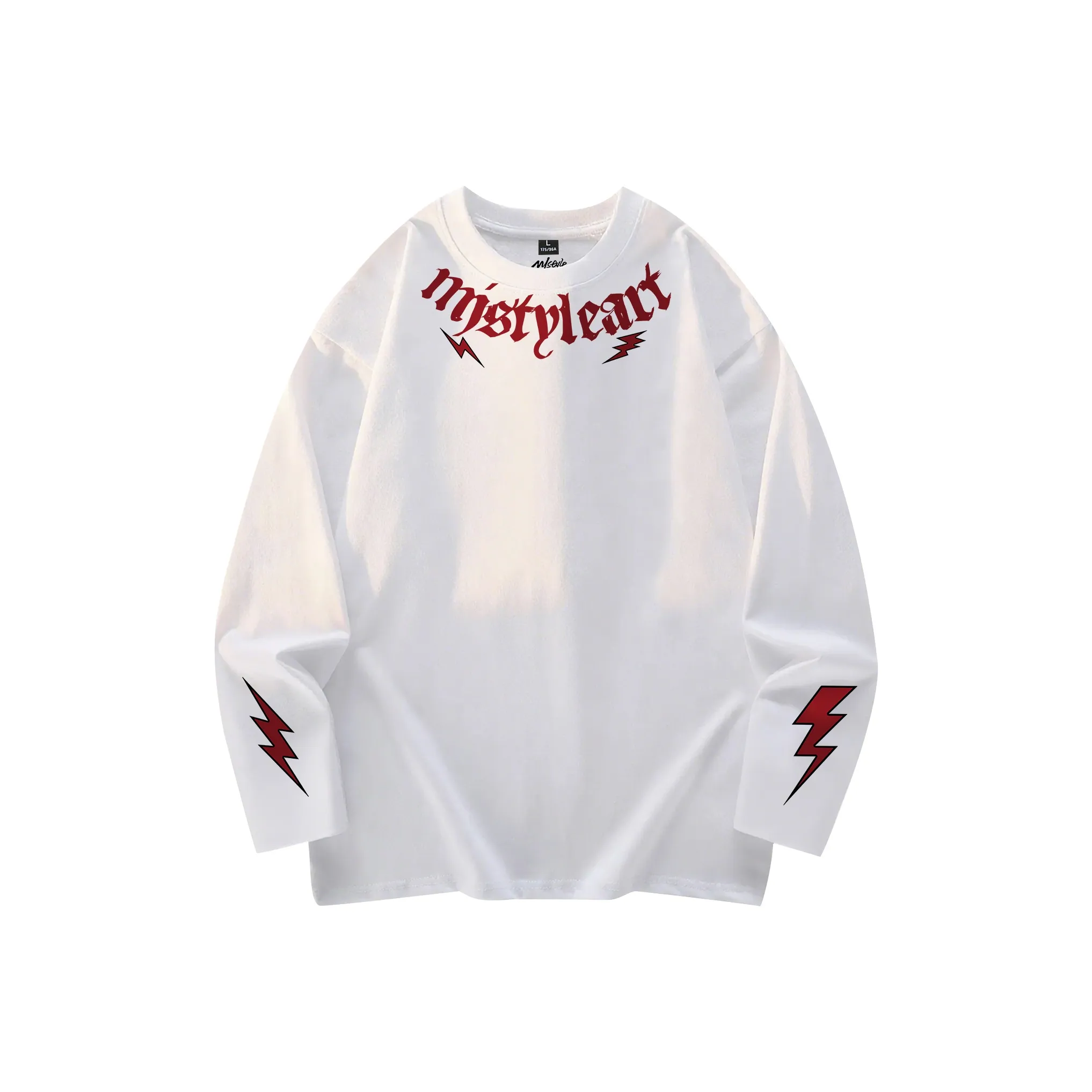 MJ STYLE Длинный рукав Т-рубашка Унисекс
