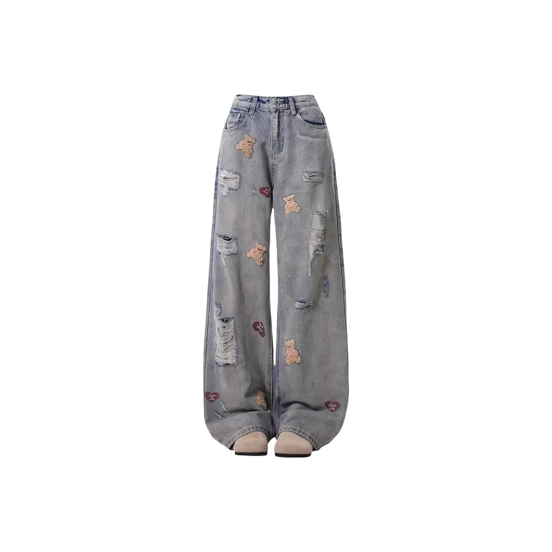 UNDERTIDES Blue Unisex Jeans UNDERTIDES Синий Унисекс Джинсы