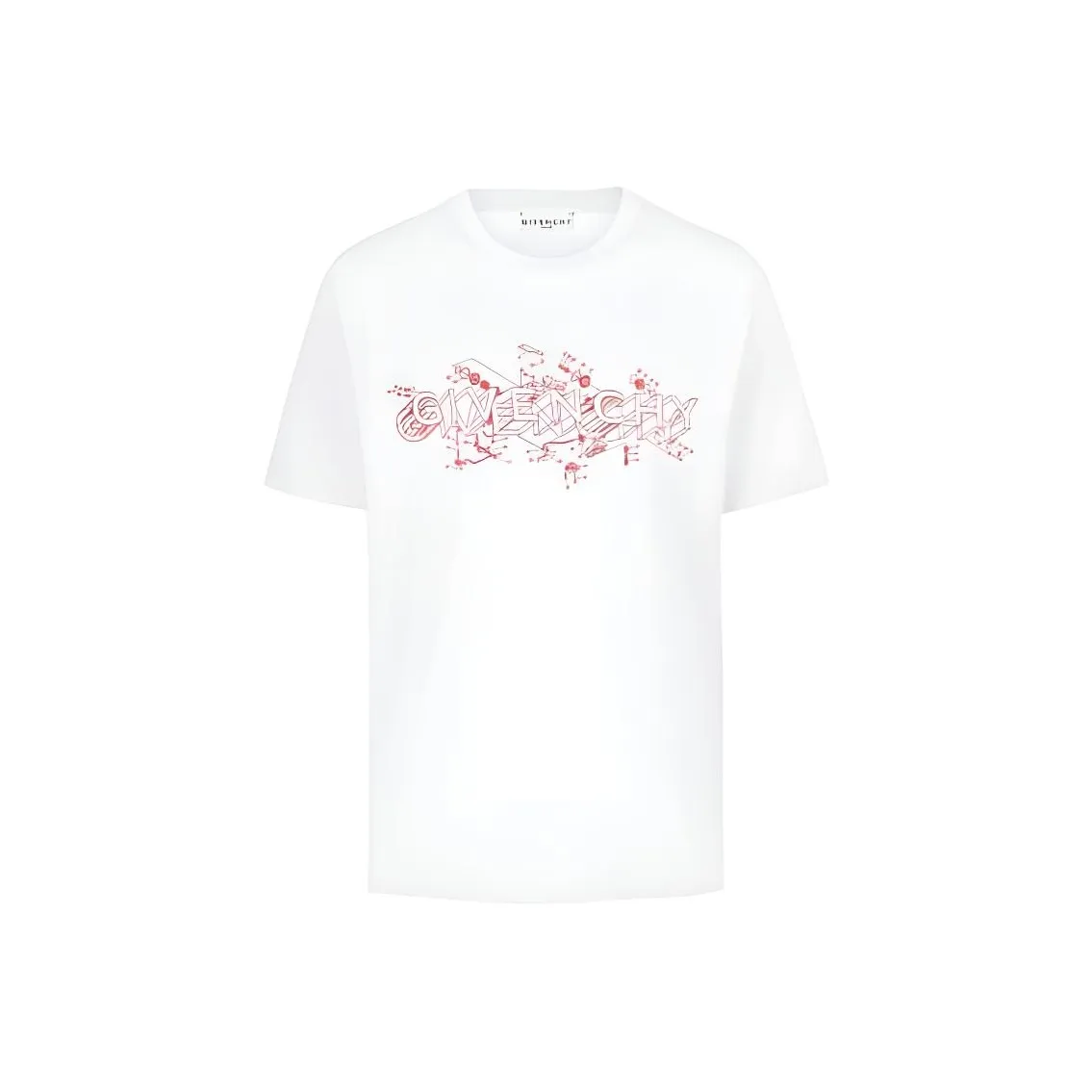 Givenchy Белая Мужская T-рубашка