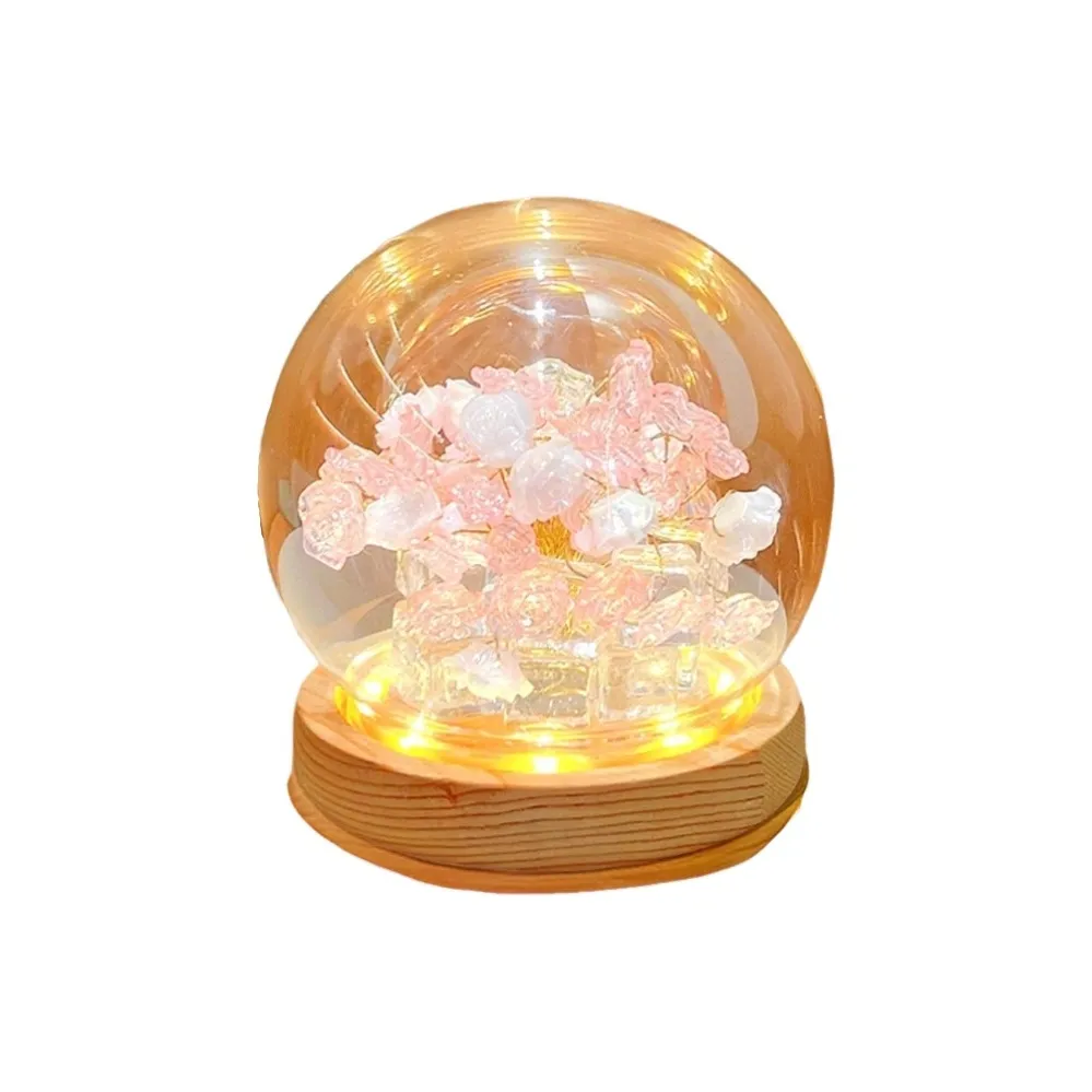 DUOMIAOYOU Розовый Цветок Морской Лед DIY Ночные Светильники DIY Игрушки