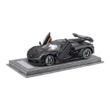 그레이 스웨이드 표시 바닥층+1:24 Koenigsegg, 블랙