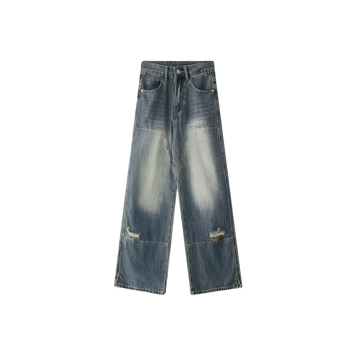 DANCANG HIGH RISE Дизайн Свободный крой Брюки с широкими штанинами Брюки длиной до пола Женские