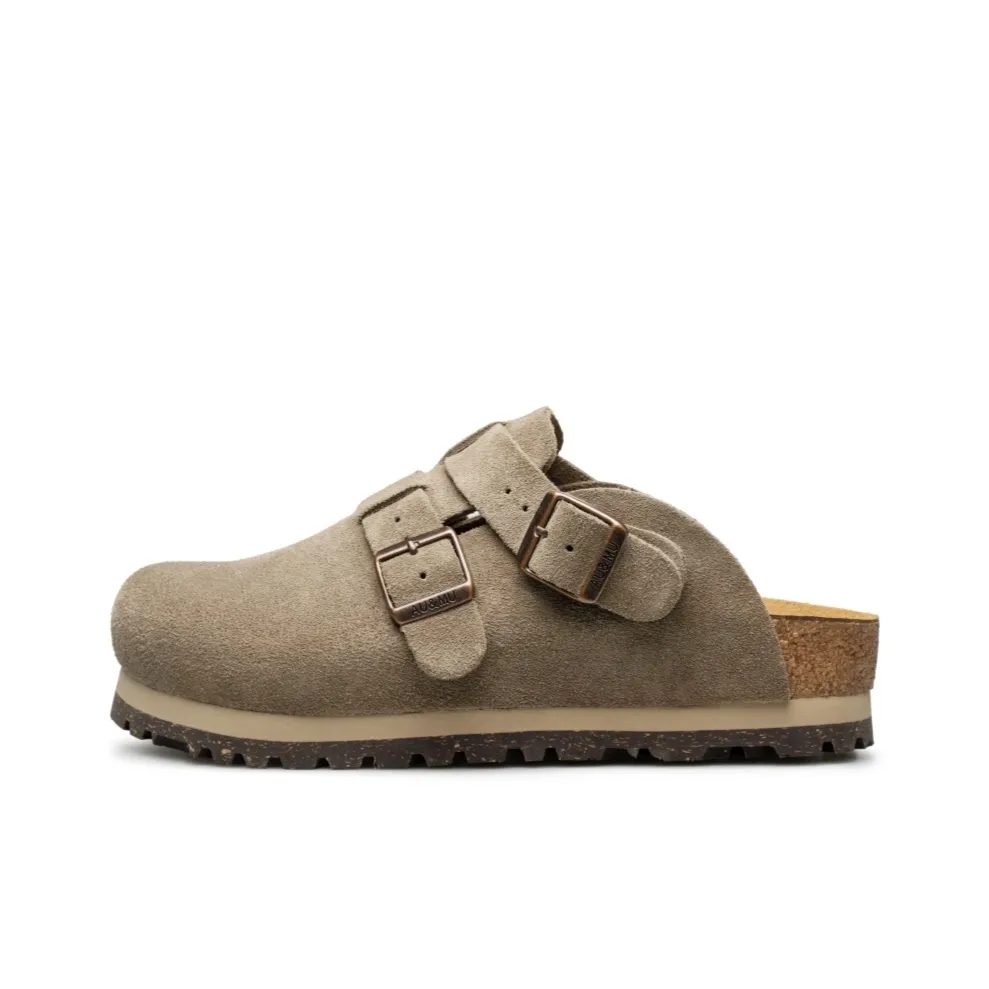 AU MU Металл Противоскользящие Домашние Тапочки Унисекс