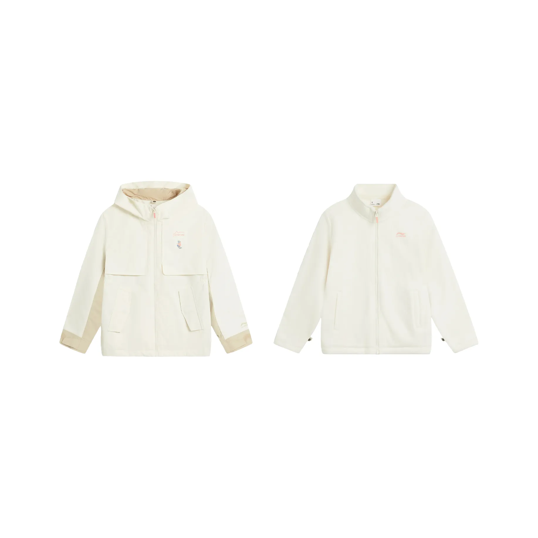 LINING YOUNG Ветровка Водонепроницаемая Ветрозащитная На открытом воздухе 2 предмета Комплект для детей