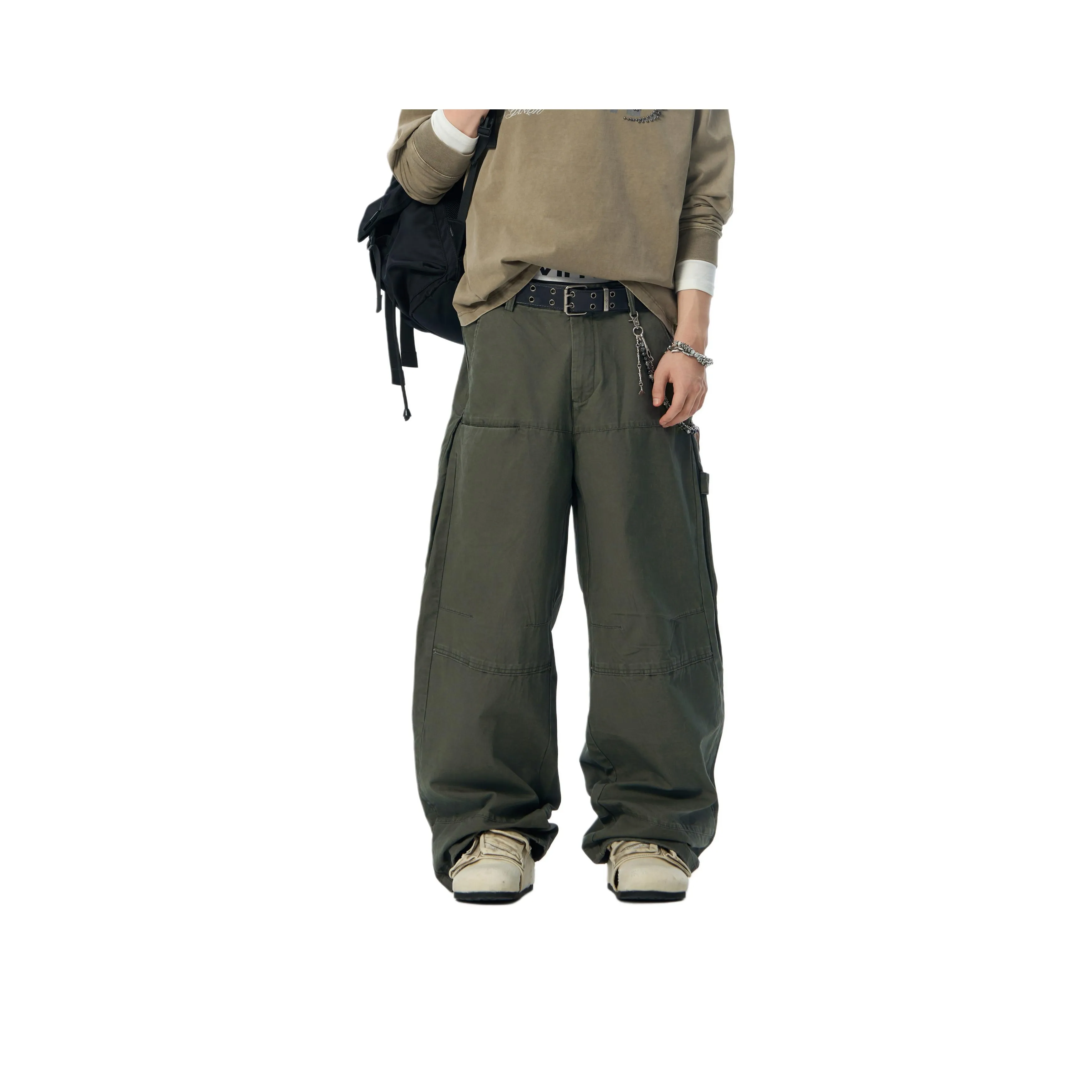 JHYQ Military Gray Unisex Casual Pants JHYQ Военные Серые Унисекс Повседневные Штаны