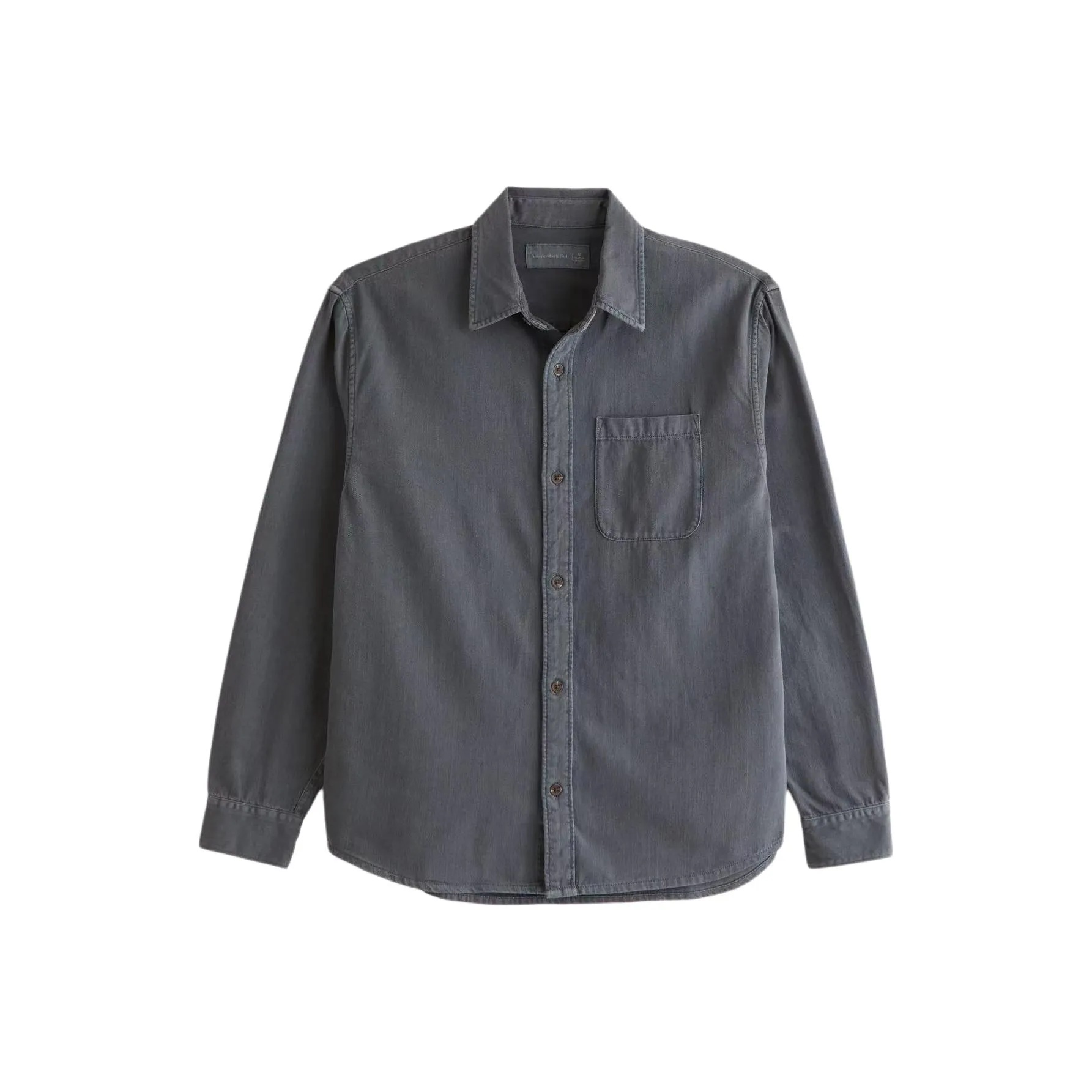 Abercrombie&Fitch Синий Серый Мужские Рубашки