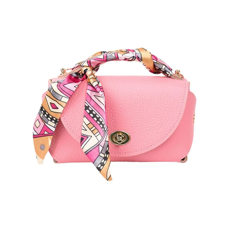 THCN Натуральная кожа текстура галька кожа через плечо одно плечо сумка среднего размера женская розовая