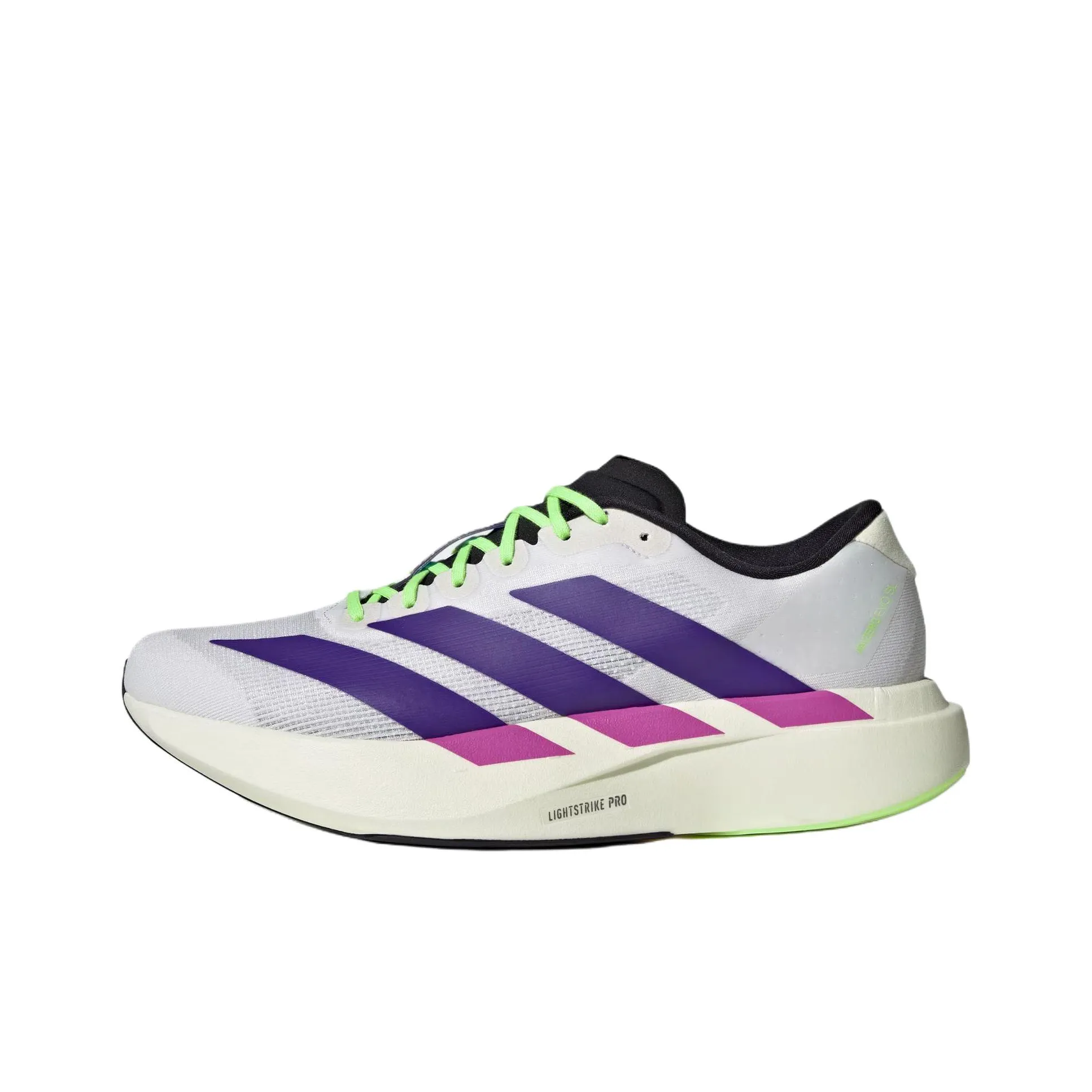 Adidas Adizero Evo SL Slip-resistant Abrasion-resistant Rebound Running Shoes Men's White Adidas Adizero Evo SL Противоскользящие Устойчивые к истиранию С амортизацией Беговые кроссовки Мужские Белые