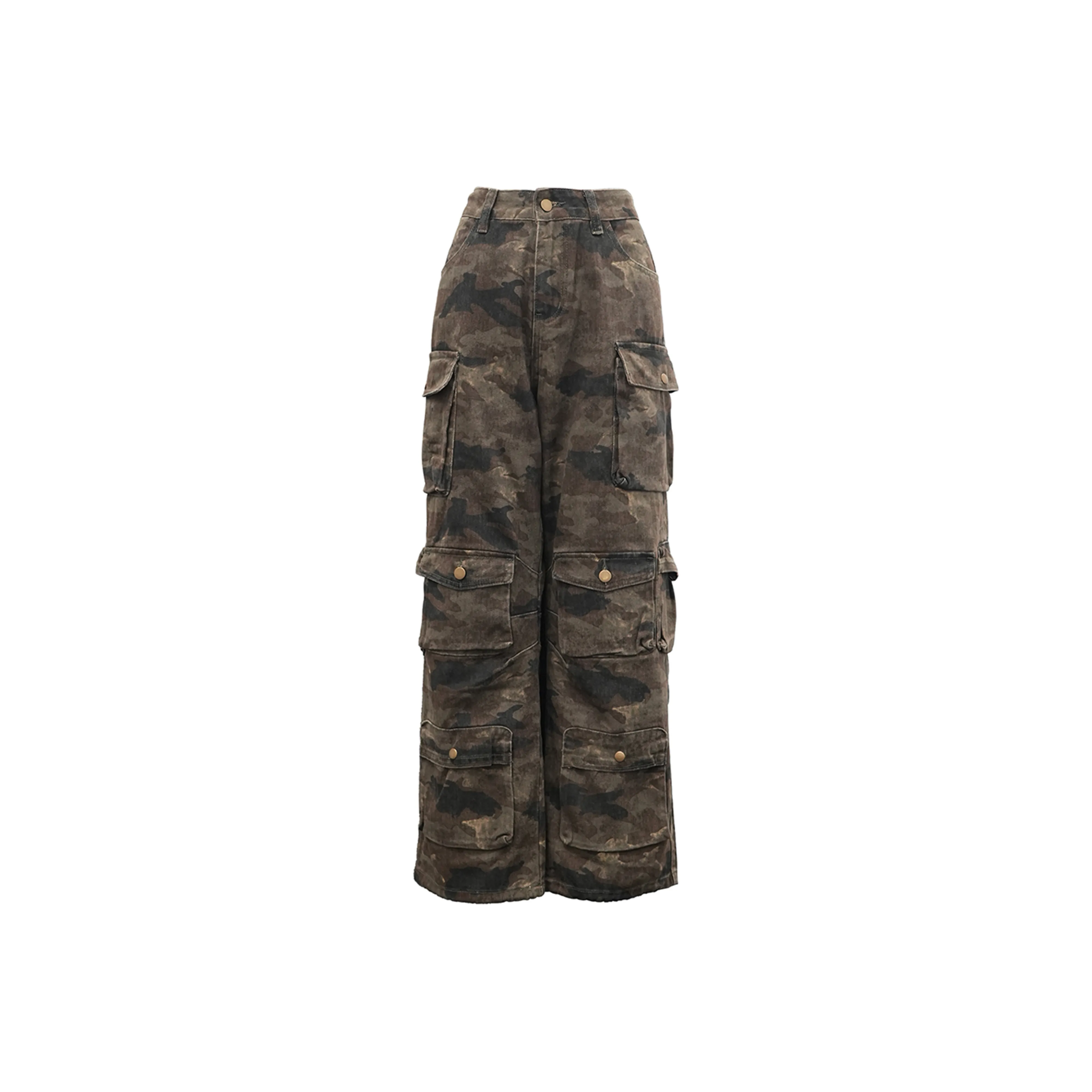 GTRG Jeans Unisex Army Green Camouflage