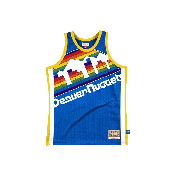 Mitchell Ness Синий Мужская баскетбольная футболка