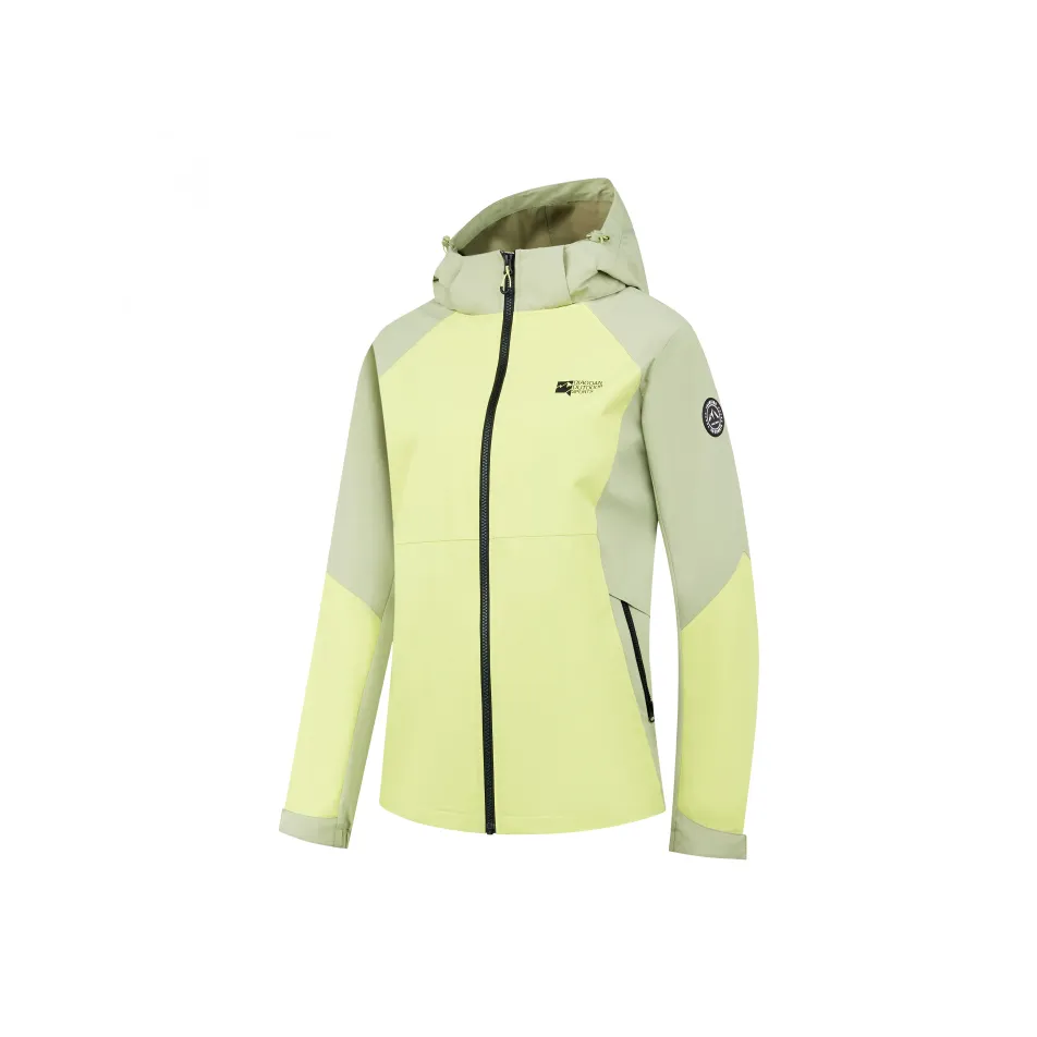 QIAODAN Эльф Зеленый/Светло-изумрудно-зеленый Женский тренч