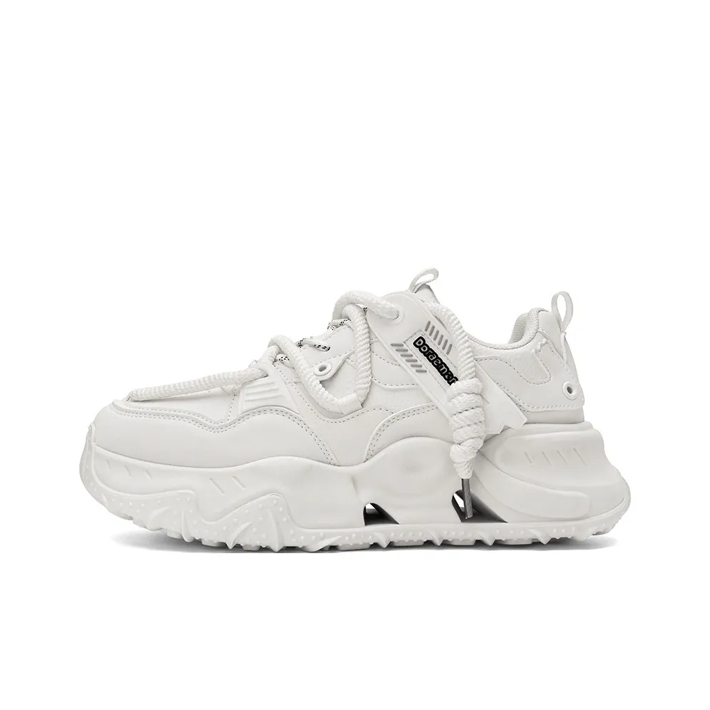 DoraemonA Низкий топ толстая подошва кроссовки мужские